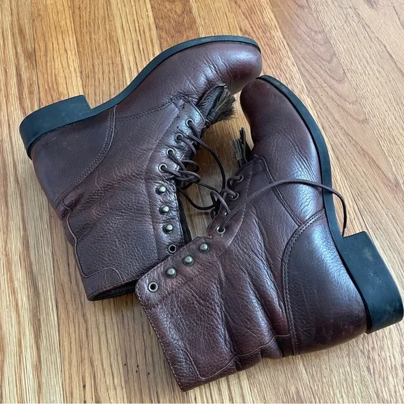 Ariat Roper laced up boots horse hair tassel 7 - Picture 3 of 10